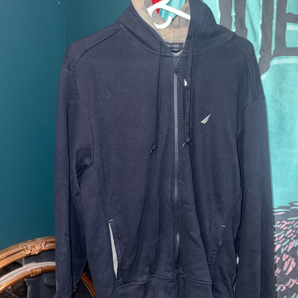 Nautica Men's Navy Zip-Up Sweater